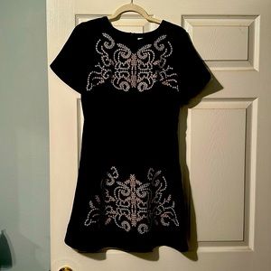 Blue short sleeved dress. Size M. Sugar + Lips